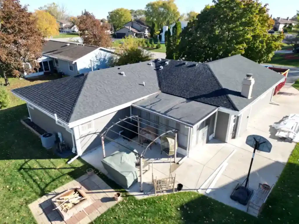 Completed residential roof repair and replacement project in Wisconsin Completed residential roof repair and replacement project in Wisconsin