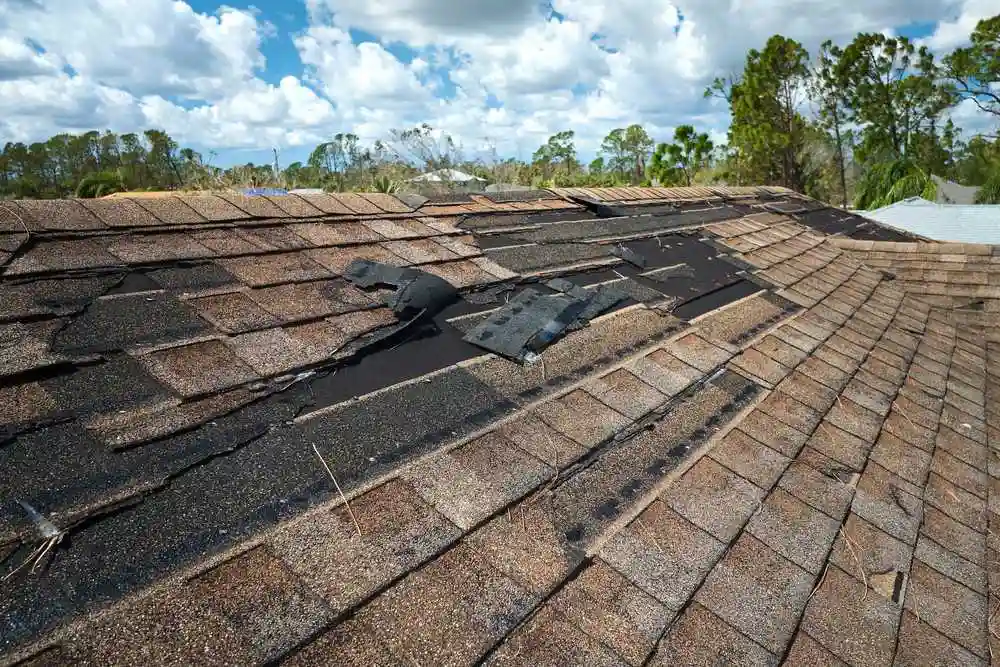 Storm damage roof repair services for residential property restoration