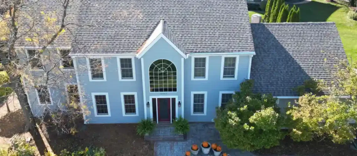 Roof replacement project completed with upgraded roofing materials